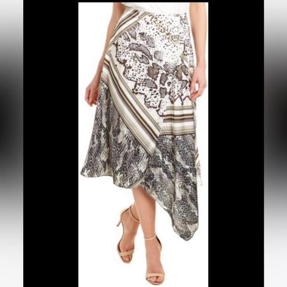 Ted Baker Eevaa Quartz Asymmetric Midi Skirt, Taupe 6 - Picture 3 of 15